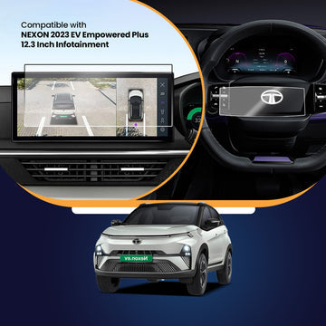 Tata Nexon EV Empowered plus 12.3 inches Screen Guard + Steering Guard